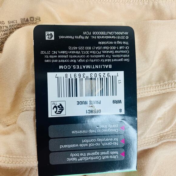 NWT Bali Comfort Revolution Hi Cut Brief Sz XL 8 Paris Nude - Picture 5 of 5